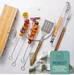 Wooden BBQ tools set